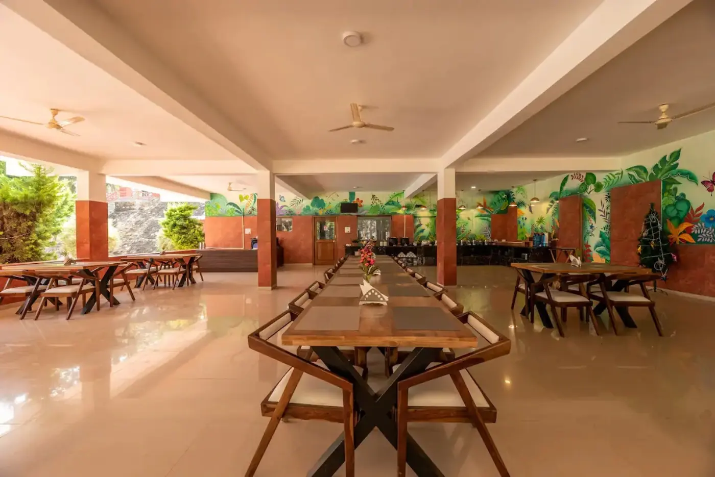 Pure vegetarian dining hall at Ananta